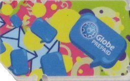 Globe™, prepaid UMTS SIM Karte, Philippinen, SIM Karte, Vorderseite