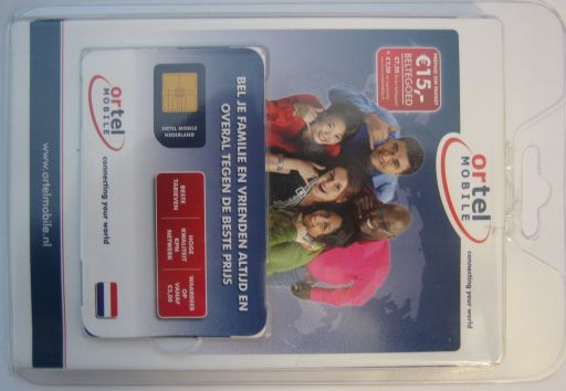 Ortel Mobile, prepaid UMTS SIM Karte, Niederlande, Starterpaket