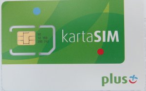 plus prepaid SIM Karte Polen, SIM Karte im Kunststoffhalter