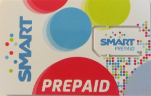 SMART, prepaid UMTS SIM Karte, Philippinen, SIM Karte mit Kunststoffkartenhalter