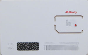 Vodafone prepaid 4G LTE SIM Karte, Portugal, SIM Karte im Kunststoffkartenhalter