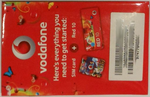 Vodafone Red prepaid SIM Karte Katar, Starter Set