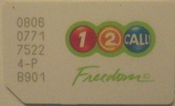 1 2 Call Freedom Happy SIM Karte