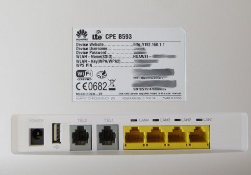 amena.com internet 4G en casa, Vertrag, Spanien, Huawei Router Modell B593s – 22 Rückseite