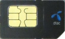 DTAC Smartphone prepaid SIM Karte, SIM Karte