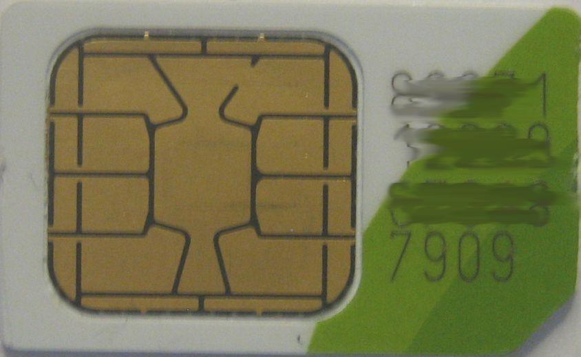 etisalat Wasel, prepaid SIM Karte, Vereinigte Arabische Emirate UMTS Rückseite