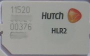 Hutch prepaid SIM Karte Thailand, SIM Karte