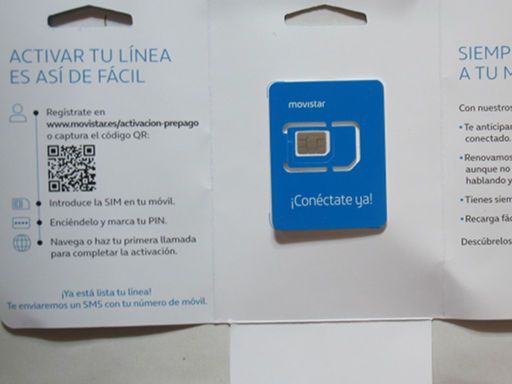 Movistar Prepago Plus - Total, prepaid SIM Karte, Spanien, Starterpaket mit Bedienungsanleitung