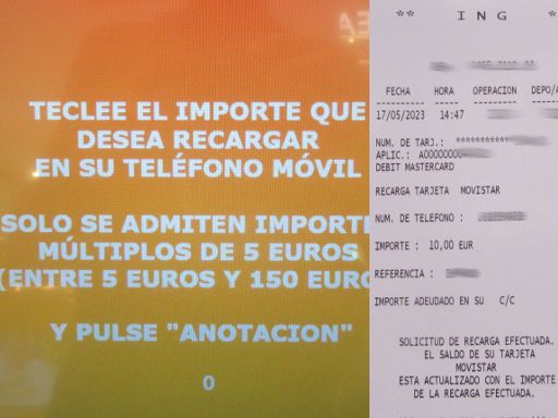 Movistar Prepago Plus - Total, prepaid SIM Karte, Spanien, Bestätigung Aufladung 10,– € im Mai 2023