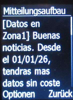 Movistar Prepago Plus - Total, prepaid SIM Karte, Spanien, SMS Datenroaming ab 01.01.2026 auf einen doro® Primo&trade; 413