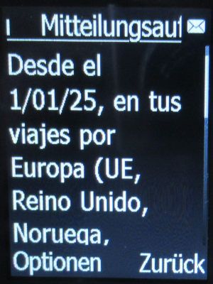 Movistar Prepago Plus - Total, prepaid SIM Karte, Spanien, SMS Datenroaming ab 01.01.2025 auf einen doro® Primo&trade; 413