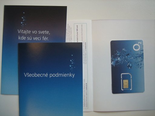 O2, prepaid UMTS SIM Karte, Slowakei, Starterpaket