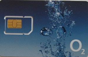 O2, prepaid UMTS SIM Karte, Slowakei, SIM Karte mit Kunststoffkarte