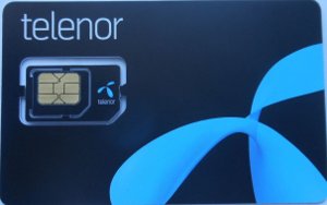 telenor prepaid SIM Karte Ungarn, SIM Karte im Kunststoffhalter