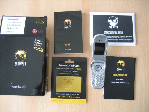 Trumpet Mobile prepaid Mobiltelefon Starter Set 2008, Vereinigte Staaten von Amerika