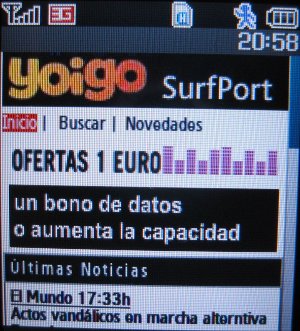 yoigo prepaid SIM Karte Spanien, Startseite