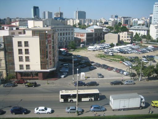 Ibis Bucuresti Gara de Nord, Rumänien, Blick aus Nichtraucherzimmer 636