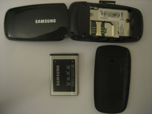 Samsung, Mobiltelefon, E1310B, Batterie und Abdeckung