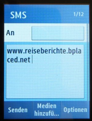 Samsung, Mobiltelefon, GT–C3300K, SMS Eingabe mit T9 Eingabehilfe