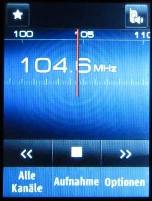 Samsung, Mobiltelefon, GT–C3300K, UKW Radio mit 104.6 RTL