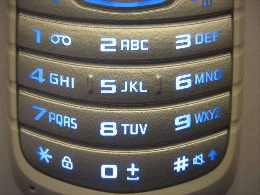 Samsung, Mobiltelefon, GT–E1080, Tastatur