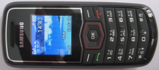 Samsung, Mobiltelefon, GT–E1081T, Ansicht von oben