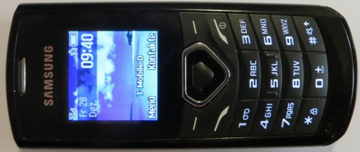 Samsung, Mobiltelefon, GT–E1170, Ansicht von oben