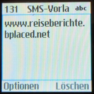 Samsung, Mobiltelefon, GT–E1170, SMS mit T9 Eingabehilfe