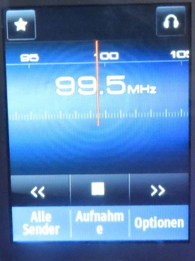 Samsung, Mobiltelefon, Rex80 GT–S5220R Radio mit RDS und Aufnahme