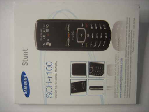 Samsung, Mobiltelefon, SCH–R100, Bedienungsanleitung