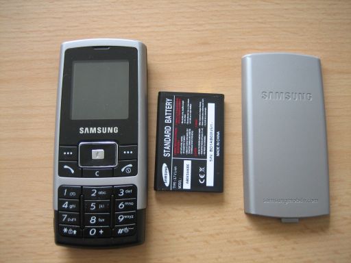 Samsung, Mobiltelefon, SGH–C130, Mobiltelefon, Batterie und Abdeckung
