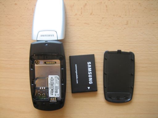 Samsung, Mobiltelefon, SGH–C260, Mobiltelefon, Batterie und Abdeckung