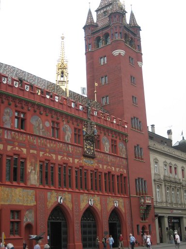 Basel, Schweiz, Rathaus am Marktplatz