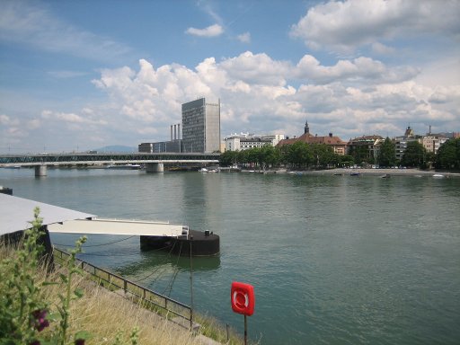 Basel, Schweiz, Rheinufer