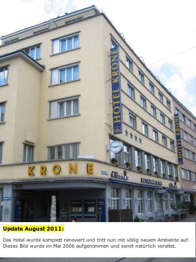 Hotel Krone, Zürich, Schweiz, Mai 2006, Außenansicht