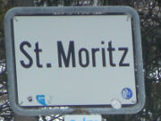Sankt Moritz, Schweiz, Ortsschild