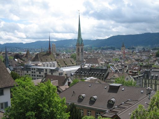 Zürich, Schweiz, Ausblick von dem Platz vor der Universität