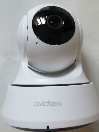 avidsen IRIS-SC2 Modell 123582, Ansicht von vorne, Kamera, Mikrofon, LED