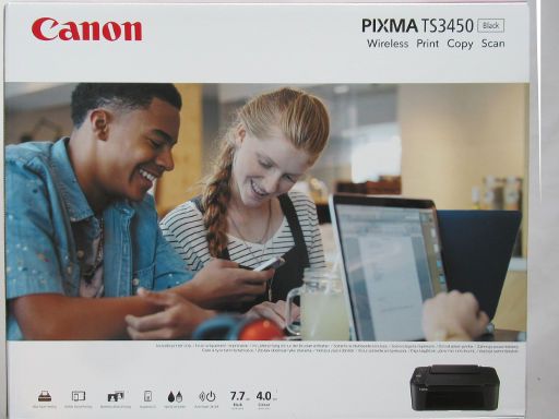 Canon PIXMA TS3450, Verpackung