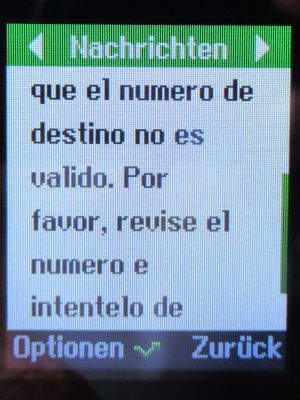 Mobiltelefon, danew KONNECT 34, Bildschirm