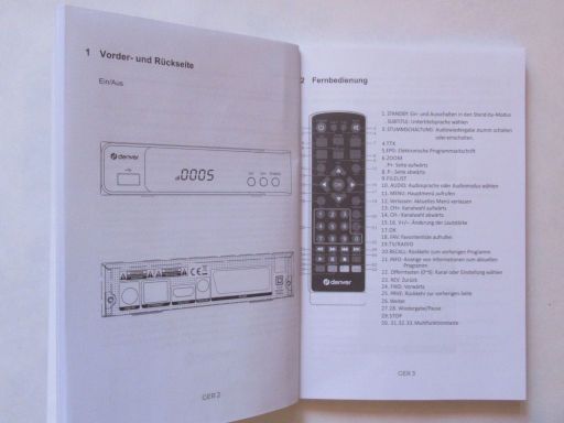 denver DVBS-206HD, Satelliten Receiver DVB-S2, Bedienungsanleitung