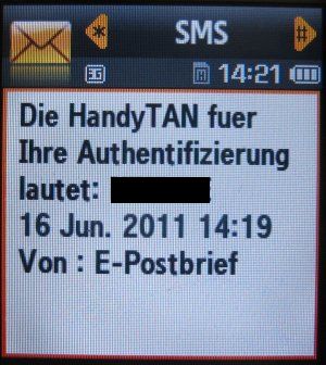 Deutsche Post, ePost, Handy TAN