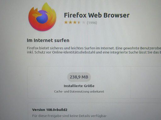 Firefox 108.0 auf ODYS myBook 14 Pro Linux™ Ubuntu® 20.04 LTS 2.0 im Dezember 2022