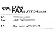 Telefax Deckblatt von FREE FAX BUTTON