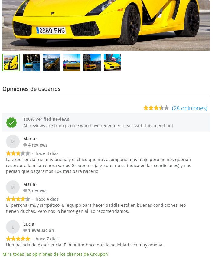 GROUPON®, Spanien, Bewertungen von Motos de Agua Poniente Lamborghini selbst fahren am 25.08.2018