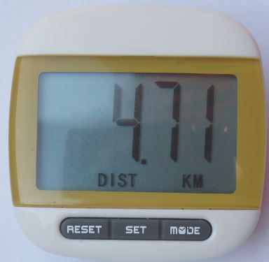 HAPTIME® YGH667 Pedometer, Streckenzähler Anzeige in KM