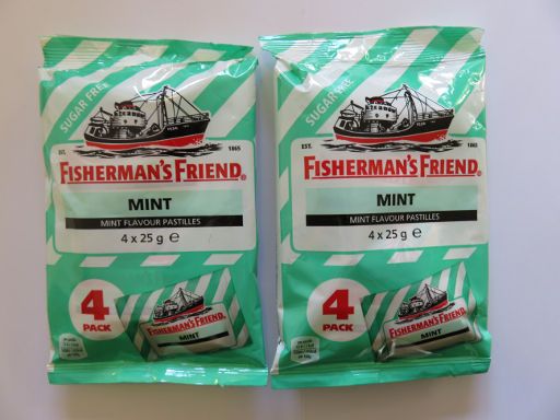 Heinemann & Me, Fisherman’s Friend® zwei 4er Packs für 11,– €