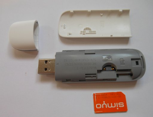 Huawei E173, UMTS Stick mit simyo prepaid SIM Karte