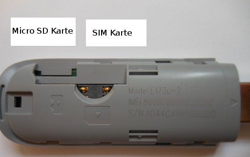 Huawei E173, UMTS Stick mit Micro SD Steckplatz