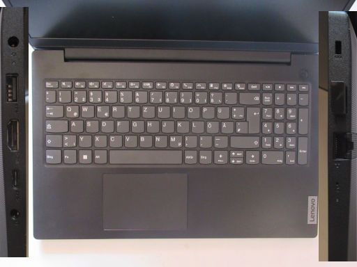 Lenovo™ V15 G2 IJL, Tastatur und Anschlüsse